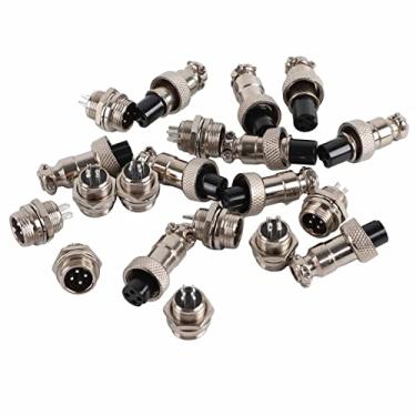 Imagem de GX12 4Pin 12mm Aviação Metal Tomada Conector Conjunto X10 para Aquisição de Dados Inclinômetro Automação Zinco