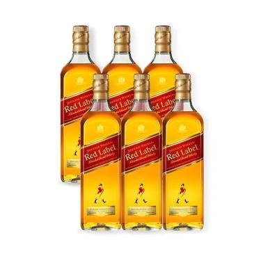 Imagem de Combo Whisky Johnnie Walker Red Label 750ml - 6 Unidades