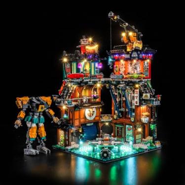 Imagem de LocoLee Light kit Compatible with Lego 71837 NINJAGO City Workshops - No Model Only Light, LED Lighting Accessories Compatible with Lego Bubble Ninja City Workshop 71837 Set (Standard Version)