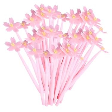 Imagem de 50 peças de canetas de tinta de gel rosa Sakura lindas canetas de Natal com tinta preta para enfermeiras, estudantes, professores, sala de aula, material de escritório (rosa cereja estilo 2 50 peças)