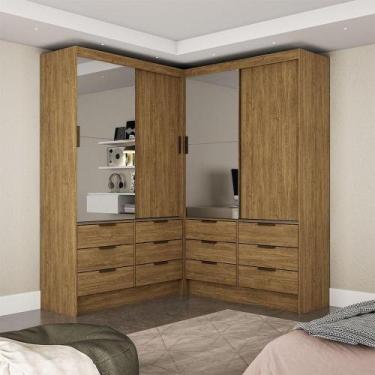 Imagem de Closet Casal Sevilha 4 Portas Plus 12 Gavetas Carioca Móveis