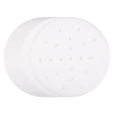 Imagem de HARFINGTON 100 peças de forros de fritadeira a ar, forros redondos de bambu com furos, folhas de papel pergaminho perfurado antiaderente, papel vaporizador descartável para fritadeiras a ar, cesta a