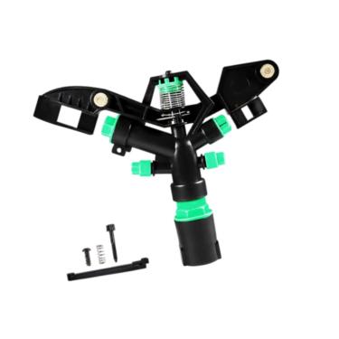 Imagem de Generic Aspersor de gramado com cabeça rotativa de irrigação, 4 bicos, pulverizador de redução de poeira e resfriamento, bico de aspersão rotativo para