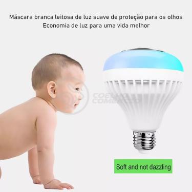 Imagem de Lâmpada Led 12W E27 Rgb Colorida Com Caixa De Som
