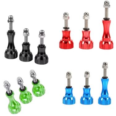 Imagem de Kit Parafusos Alumínio Inoxidável para Câmeras GoPro e Similares Cor Azul