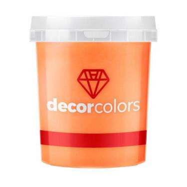 Imagem de Cimento Queimado Diamantado 1,6 kg - Decor Colors - 000003, Laranja