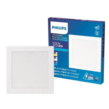 Imagem de Luminária Plafon Led 18w Philips 6500k 1300lm Bivolt, Bivolt