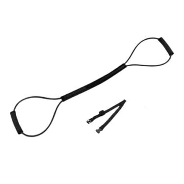 Imagem de menolana Faixa de resistência para boxe, equipamento de treinamento de boxe, elástico, treinamento de força, faixa de treino, corda de puxar para academia, Preto 35lb