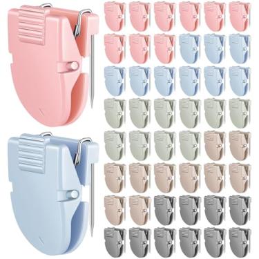 Imagem de Feifeiya 50 peças de clipes de cubículo painel de tecido, acessórios de cubículo, painel divisório, clipe de parede, fotos de escritório, parede para anotações, tamanho padrão, capacidade para 40