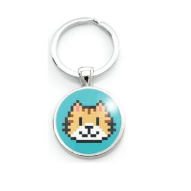 Imagem de Chaveiro Gato feito de Pixels - RECANTOASTRALSITE