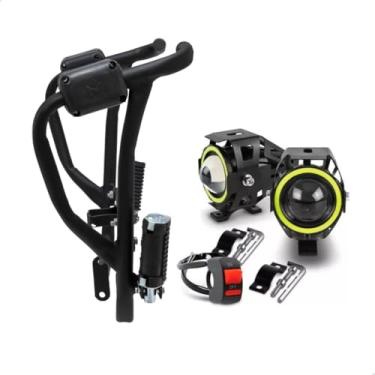 Imagem de Protetor De Carenagem Motor Titan Fan 160 + Farol Led