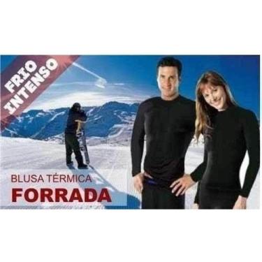 Imagem de Blusa Masculina Manga Longa Com Calça Peluciadas Inverno - Zero Grau, 