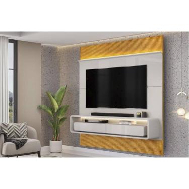 Imagem de Painel Home p/ TV até 70 Pol Taylor 179x207cm Bali/Cedro - DJ Móveis