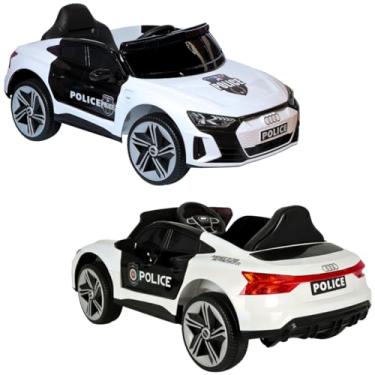 Imagem de Carro Elétrico Infantil Audi E-Tron Polícia 12V Controle Remoto e Capacidade 30kg