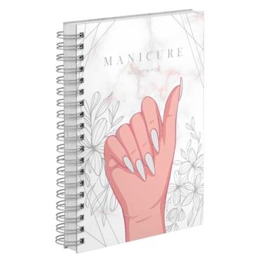 Imagem de Agenda Comercial 2026 Personalizada Capa Dura Manicure Stiletto Cores (Branco)
