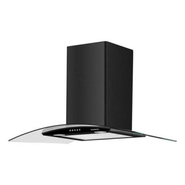 Imagem de Coifa Parede 90Cm Preta 5 Bocas 230W 127V Arketto Dominox, 127 V