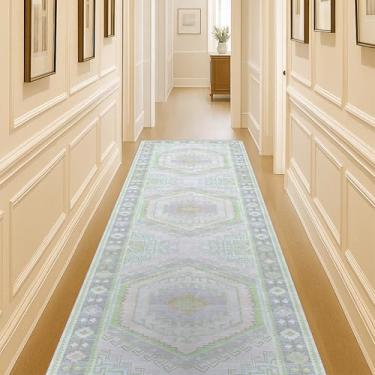 Imagem de Tapete Oushak, tapete turco vintage floral pastel grande para sala de estar, sala de jantar, quarto, cozinha, banheiro, berçário, corredor, tapetes (856 grnCrm, 2'12.7 cm x 4'22.9 cm)