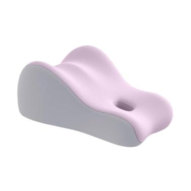 Imagem de ＫＬＫＣＭＳ Travesseiro de espuma viscoelástica para cama, posição deitada, travesseiro versátil para relaxar no dormitório e assistir a filmes, Azul