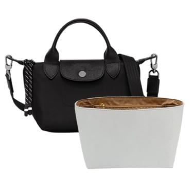 Imagem de Neylissia Organizador de bolsa ultraleve compatível com bolsa Longchamp Energy Series e muito mais, bolsa interna de papel e seda à prova d'água para bolsas de luxo,, Branco, X-Small