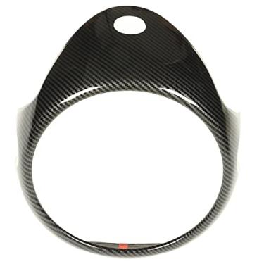 Imagem de Tampa de velocímetro do painel de instrumentos de instrumento de fibra de fibra de carbono Central Console R54 R55 R56