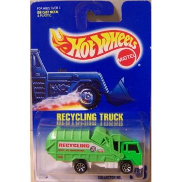 Imagem de Caminhão de reciclagem Hot Wheels #143 item de cartão azul e branco #2073-0910 'n protecto ^G#fbhre-h4 8rdsf-tg1371116