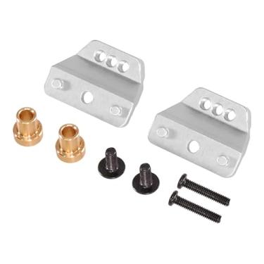 Imagem de YIJU Suportes de amortecedor para carro RC 1/12, peças de carro de controle remoto, modificação de veículos de brinquedo, acessórios, peças de reposição, Prata