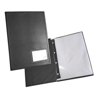 Imagem de Pasta Catálogo A4 Com Visor 50 Plásticos Grossos 33,50x24,5 - pasta ca