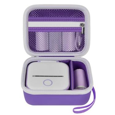 Imagem de ANKHOH Capa de etiquetadora para Memoking T02/ para Phomemo M02/ M02S/ M02 Pro/Q30S/ para Nelko PM230/ para Anycash/para Ponek Mini Pocket Printer, suporte de armazenamento de papel adesivo portátil