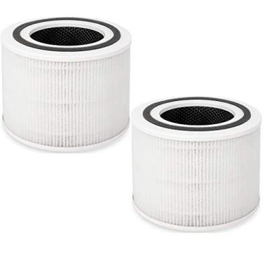 Imagem de Filtro de substituição Flintar Core P350-RF H13 True HEPA, compatível com purificador de ar LEVOIT Core P350 Pet Care, 3 em 1 H13 de grau médico True HEPA para família de animais de estimação (pacote com 2)