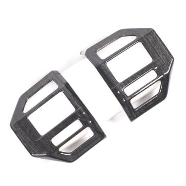 Imagem de Heutamo Acabamento da tampa do botão lateral do motorista do painel compatível com Toyota Land Cruiser Prado 250 J250 LC250 2024 2025, acessórios interiores de piano preto, 2 peças