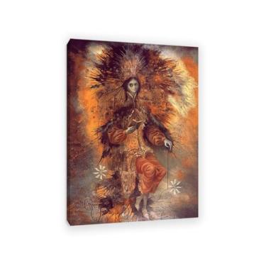 Imagem de SDYJ6GSW Remedios Varo Impressões de arte em tela pôster de personagens pinturas famosas arte de parede arte surrealismo arte para sala de estar decoração de escritório em casa 100 x 70 cm (83.8x71.1