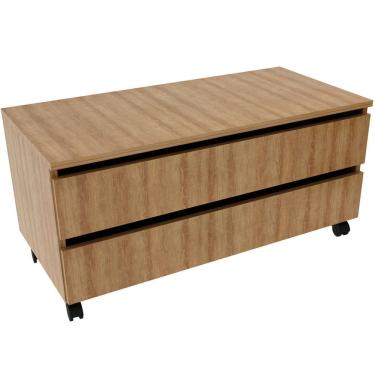 Imagem de Balcão para Gabinete de Banheiro 2 Gavetas com Rodízios