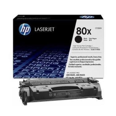 Imagem de Toner Original Hp 80x Preto Laserjet Cf280x M401dn M401dw M425dn M401dne M401n
