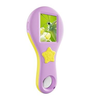 Imagem de Tangxi Microscópio para Crianças, 500x 1080p Digital Handheld Microscópio Com Tela de 2 ", Mini -copos Com Foto e Vídeo e 8 Luzes LED