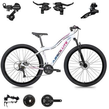 Imagem de Bicicleta Feminina Mtb Aro 29 Aluminio Absolute Hera 24v SHIMANO Cubo K7-Feminino