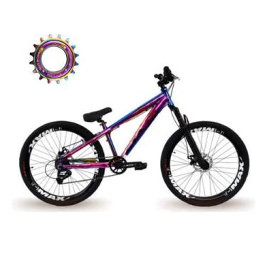 Imagem de Bicicleta Aro 26 Freeride Gta Rebel Camaleão Single Freio Hidráulico