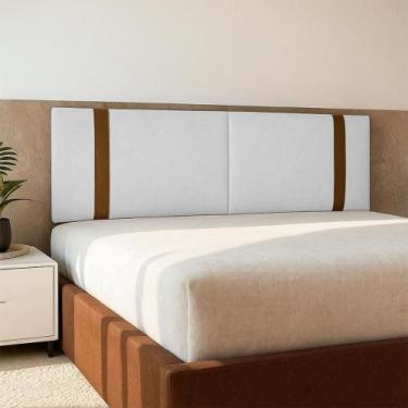 Imagem de Painel Suspenso Cabeceira Dobrável Pietro Para Cama Box King SIze 195c