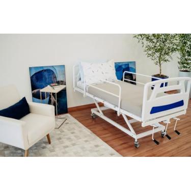 Imagem de Cama Hospitalar Bleeze 3 movimentos manual Renovar com Colchão D33