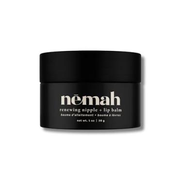 Imagem de Nemah - Bálsamo orgânico para mamilos, seguro para amamentação, manteiga de mamilo 2 em 1 e protetor labial, bálsamo para mamilos de amamentação - não oleoso, vegano e livre de crueldade - 28 g.