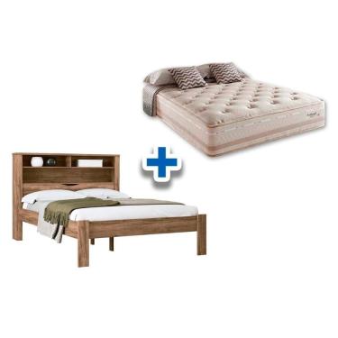 Imagem de Colchão Casal Scotland Maxspring Herval + Cama Invicta Atacama