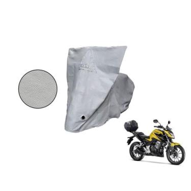Imagem de Capa Protetora Moto Honda CB 300F Twister com Baú Cinza - Kahawai, cin