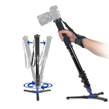 Imagem de Monopé Base Pés Galinha Wv-8456 Câmeras E Filmadoras Até 4Kg - Worldvi