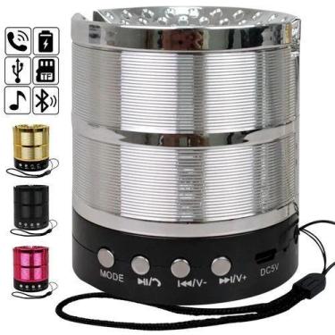 Imagem de Caixa de Som Bluetooth Com Suporte Para Celular Speaker Ws-887 CORES
