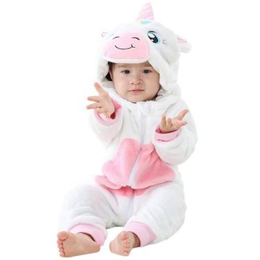 Imagem de Macacão MICHLEY unissex para bebês com capuz e cosplay de animais de i