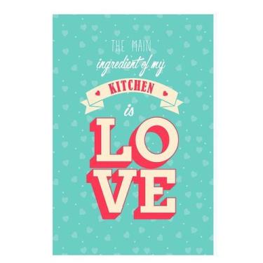 Imagem de Placas decorativas fun kitchen love - 20x30 - MODA DO CHEF
