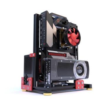 Imagem de Chassi de bancada de teste de alumínio DIY DALAIBUKESI Open Case para 