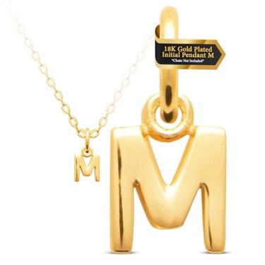Imagem de Mystigold Pingente de letra inicial A-Z banhado a ouro amarelo 18K para colar ou pulseira feminina - Joias com letras maiúsculas, Z, Banhado a ouro 18K, Sem Pedra Preciosa