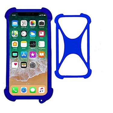 Imagem de Capa de celular universal Boweike para iPhone Xs Max XR capa de silicone elástico macio compatível com Samsung Galaxy Huawei Xiaomi LG HTC Nokia Vivo Google iPhone X tamanho de telefone 4" a 6,5", Azul