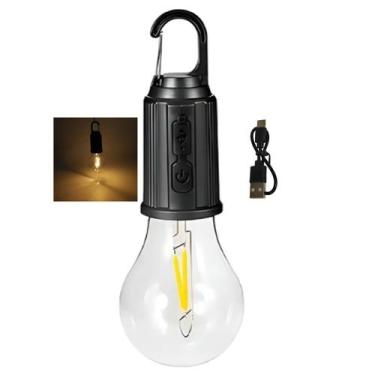 Imagem de Lampada LED Acampamento USB Recarregavel Pesca SOS Emergencia Ar Livre