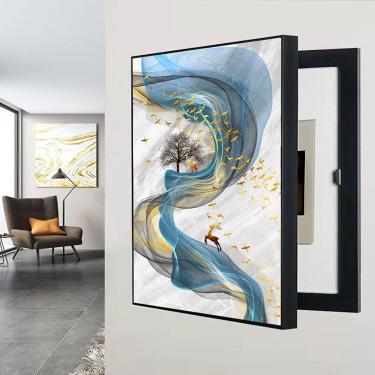 Imagem de 001,60 * 70 cm, cobertura do medidor elétrico interior, pinturas ocultas do painel elétrico, cobertura decorativa do painel elétrico - ocultar medidor caixa do medidor elétrico pintura de